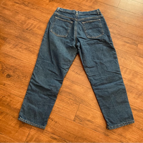 Vintage L.L. Bean Flannel Lined Denim Jeans High Rise Mom Jeans Size 12 Petite - Picture 4 of 8